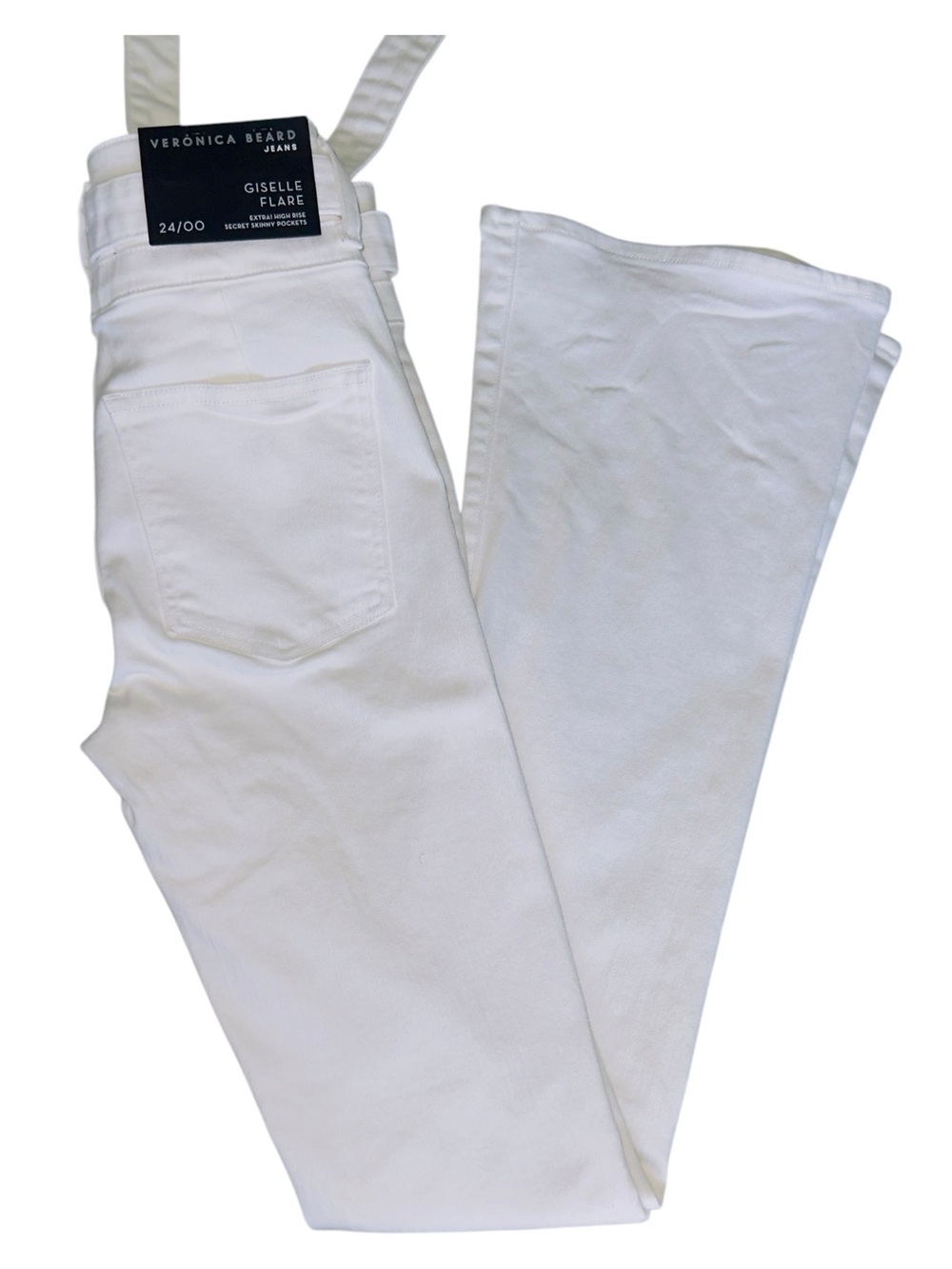 Veronica Beard White Giselle Flare Jeans High Rise Size 26 NWT - Picture 4 of 14